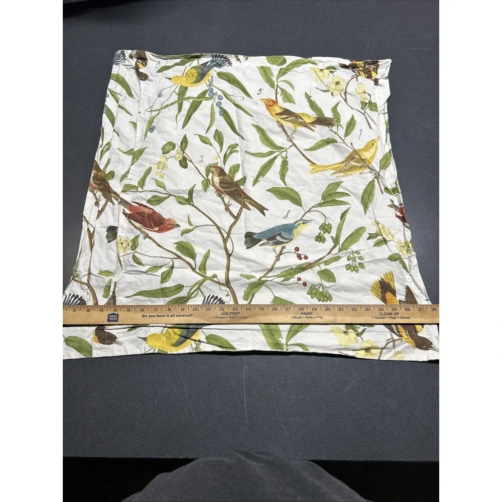 Pottery Barn Spring Sparrow Bird Floral Pillow Cover Sham 26